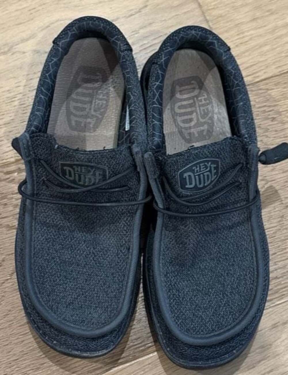 HEYDUDE Wally Sox Micro Total Black Slip-On Loafers